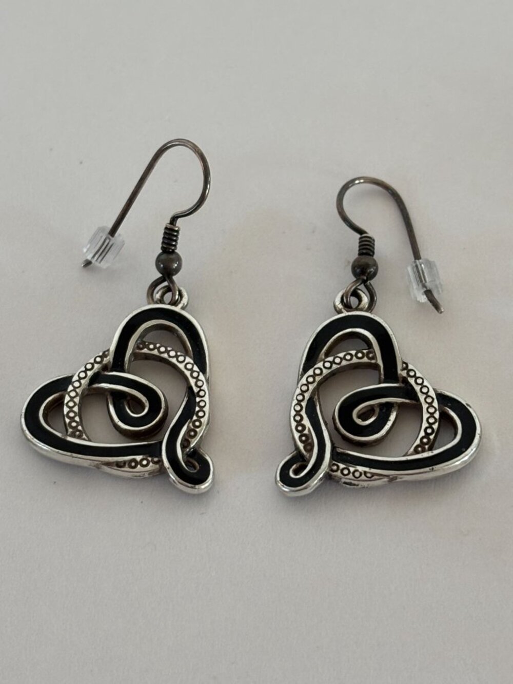 Brighton Sausalito Heart Pendant Necklace Earrings Set Jewelry Gift Silver Tone - Picture 3 of 13